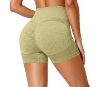 Mallas Cortas Mujer Cintura Alta,Leggins Push Up Pantalon Corto Shorts Deporte,Color Sólido Pantalones Cortos De Yoga De Moda para Gimnasio Yoga Ciclismo