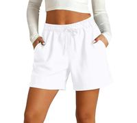 Mallas Cortas Mujer Culotte antirozaduras Mujer Caqui de Corte Deporte Verano Bermudas Vaqueras Shorts Deportivos Short Running Culotte Solid Color High Waist Casual Chic Sports Elasticos