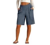 Mallas Cortas Mujer pantalón Corto Deporte Mujer Caqui de Corte Deporte Verano Bermudas Vaqueras Shorts Deportivos Short Running Culotte Solid Color High Waist Casual Chic Sports Elasticos