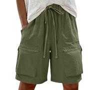 Mallas Cortas Mujer Pantalon Vaquero Corto Mujer Caqui de Corte Deporte Verano Bermudas Vaqueras Shorts Deportivos Short Running Culotte Solid Color High Waist Casual Chic Sports Elasticos