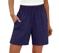 Mallas Cortas Mujer Short Mujer Caqui de Corte Deporte Verano Bermudas Vaqueras Shorts Deportivos Short Running Culotte Solid Color High Waist Casual Chic Sports Elasticos