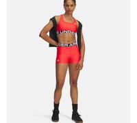 Under Armour HeatGear - Pantalones cortos interiores para mujer, color rojo, M
