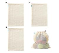 Mallas de Cocción para Legumbres - Set de 3 Bolsas para Cocer Garbanzos y Otros Frijoles - Malla de Cocina para Legumbres con Cordón para Mayor Comodidad y Limpieza - Tamaño 28x43 cm