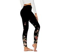 Mallas deportivas para mujer, cintura alta, leggings con estampado para mujer, pantalones de yoga, elásticos, cintura alta, pantalones de fitness, mallas de invierno, térmicas, ajustadas, de Navidad