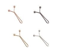 Mallas en forma de U, hebilla de cintura 1-24 unidades, botón ajustable para vaqueros, accesorios de ropa de clip desmontables (color al azar, 20 unidades)