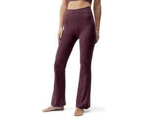 Mallas fitness Born Living Yoga mujer flare tejido protección solar burdeos L