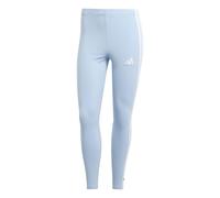 adidas Mujer Essentials 3-Stripes Cotton Leggings, Glow Blue/White, XL