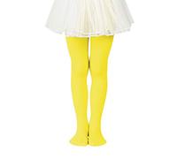 Mallas térmicas de ballet para mujeres y niñas, medias cálidas de invierno, Amarillo brillante., 9-14 años