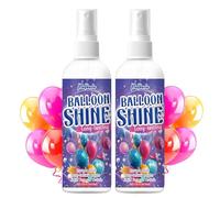 Mallbaola Spray instantáneo para Globos, Paquete de 2 Aerosoles Brillantes para Globos, Spray de Globo de Alto Brillo de Larga duración, Spray Decorativo de Brillo de Bola