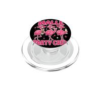Malle Party Crew Pink Flamingos Vacaciones Bebidas Gráficas PopSockets PopGrip para MagSafe