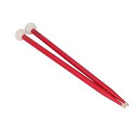 Mallet de Batera, Kit de Set de Madera de Madera de la Cabeza de Fieltro de 2 Piezas para Tocar, No Deslizamiento, Almacenamiento Conveniente y Transporte (rojo