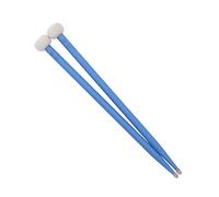 Mallet de Batera, Kit de Set de Madera de Madera de la Cabeza de Fieltro de 2 Piezas para Tocar, No Deslizamiento, Almacenamiento Conveniente y Transporte (BLUE