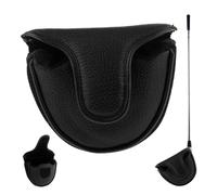 Mallet Putter Headcover, 4.72x5 PU Waterproof Round Putter Headcover with Plush Liner for Male Female Outdoor