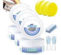 Mallify Cleaner, 2024 New Multi-Functional Cleaning And Stain Removal Cream, Multiuso, Crema de limpieza de zapatos blanca con esponja, limpiador de zapatos blanco, no necesita lavado (3 unidades)