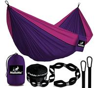 MalloMe Hamacas - Cintas de Primera para Hamaca con Mosquetones Incluidos - Hamaca Camping Jardin Exterior - Hamaca Colgante Portátil - Amaca Doble y Solo - Hammock Accesorios Camper