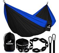 MalloMe Hamacas - Cintas de Primera para Hamaca con Mosquetones Incluidos - Hamaca Camping Jardin Exterior - Hamaca Colgante Portátil - Amaca Doble y Solo - Hammock Accesorios Camper