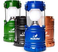 MalloMe Linterna LED - Luz Camping - Lampara Camping - Faroles De Mano - Luz Portatil Para Emergencia y Huracanes, Lampara LED Recargable Batteria, Linterna Camping (Recargable Baterías No Incluidas)