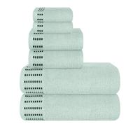 MALLONI HOME Juego de 6 toallas de algodn ultrasuaves, contiene 2 toallas de bao de 28 x 55 pulgadas, 2 toallas de mano de 16 x 24 pulgadas y 2