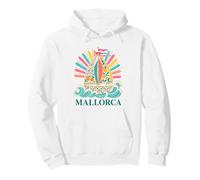 Mallorca Cute Citrus Floral Velero Diversión Amanecer Y Olas Sudadera con Capucha