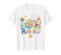 Mallorca España Catedral Costera Molino Viaje Recuerdo Camiseta