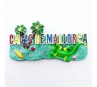 Mallorca España imán nevera nevera imán decoración pegatina recuerdo resina artesanía cocina pizarra blanca