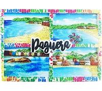 Mallorca España Paguera Mallorca Imán Nevera Souvenir Ciudades, Nevera Imán Decoración Pegatina Recuerdo Resina Artesanía Cocina Pizarra Blanca