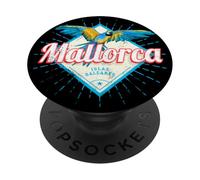 Mallorca Islas Baleares Retro Parrot Vintage Souvenir PopSockets PopGrip Adhesivo