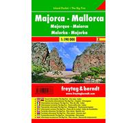 Mallorca, mapa de carreteras de bolsillo plastificado, Island Pocket. Escala 1:190.000. Freytag & Berndt.: Toeristische wegenkaart 1:190 000 (Auto karte)