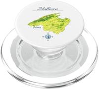 Mallorca Mapa - Palma Isla Balear PopSockets PopGrip para MagSafe