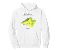 Mallorca Mapa - Palma Isla Balear Sudadera con Capucha