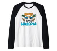Mallorca Playas España Vacaciones Coincidencia Camiseta Manga Raglan