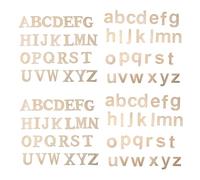 Malloy 104 Letras del Alfabeto de Madera para Manualidades DIY, Letras 3D para Decoración de del Hogar