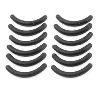 Malloy 12pzs Negro Herramienta de maquillaje de goma Rizador de pestanas almohadillas de reemplazo para senora