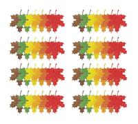 Malloy 240 Hojas de Papel, Etiquetas de Hojas de Arce OtoñAles con Purpurina de AccióN de Gracias de 6 Colores con Orificio, Etiquetas Colgantes para DecoracióN de Manualidades