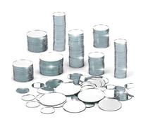 Malloy 250 Piezas Espejo Artesanal de CíRculo PequeñO, Mini Azulejos de Espejo de Mosaico de AcríLico Redondos para Manualidades y Suministros de Proyectos de Bricolaje