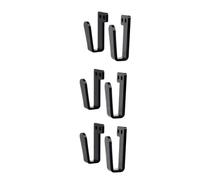 Malloy 3 Pares de para Sombreros para Pared, Soporte para Sombreros, Exhibición de Sombreros, Soporte Fuerte para Colgar Sombreros, Negro