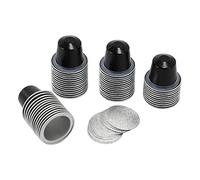 Malloy 50 Juegos de CáPsulas de Café Recargables de CáPsulas de Café Desechables Embalaje Suministros de Café para Negro