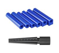 Malloy 7 Piezas de Moldes de para Anillos Azules, Moldes Redondos para Tallar Joyas, Kit de Herramientas de, Moldes para Agujeros de