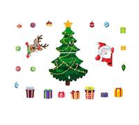 Malloy Árbol de Navidad Magnético para Refrigerador, Adornos Navideños Reutilizables, Adornos Magnéticos Brillantes