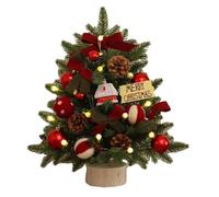 Malloy Árbol de Navidad Pequeño Árbol de Navidad de Escritorio Decoraciones de Árbol de Navidad