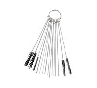 Malloy Carburador Kit de Herramienta Limpiador de Chorros de Suciedad de Carbono 10X Agujas de Limpieza con 5X Cepillos