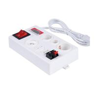 Malloy Comprobador de Bombillas E27 B22 E14, Caja de Prueba Rápida de Voltaje de Luz LED, Prueba Rápida con Pantalla de Potencia, ENCHUFE UE