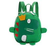 Malloy Cute Kids Kindergarten School Bag 3D Cartoen Dinosaur Mini Mini Mochila Baby Boy Girl School Bag Verde