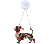 Malloy Dachshund Colgante de Ventana, Regalo de Mamá Perro, Regalo de Amante de los Perros, Dachshund ACRÍLICO Colgante de Ventana, Regalo de Amante de Dachshund C