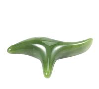 Malloy de Abejas Verde Natural Cara de Jade Gua Sha Masajeador de Esquinas Junta Varilla Cuerpo Pie Acupoint Masaje Herramienta de Salud