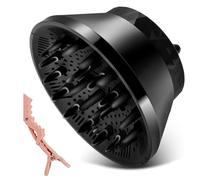 Malloy Difusor de Secador de Pelo, Accesorio Universal para Difusor de Pelo para Ondas Rizadas Finas y Gruesas y Herramienta de Peluquería Rizada con Clip