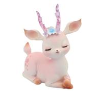 Malloy Estatuillas de Ciervos Figuras Familiares de Ciervos en Miniatura Mini Estatuas de Renos Adorno de Escritorio para Regalos DecoracióN del Coche de la Oficina en Casa