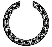 Malloy Etiqueta Engomada de la Etiqueta Engomada de Rose del Agujero de Sonido para Piezas de Guitarra CláSica AcúStica Negro + Plata