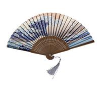 Malloy Japones Ventilador Plegable de Mano, con Tradicionales japoneses de -e Impresiones del Arte