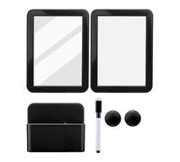 Malloy Kit Accesorios para Casilleros: Suministros para el Regreso A la Escuela para Niñas, Soporte para Marcador Borrado en Seco con Espejo Pizarra Magnética y Suministros Escolares,A